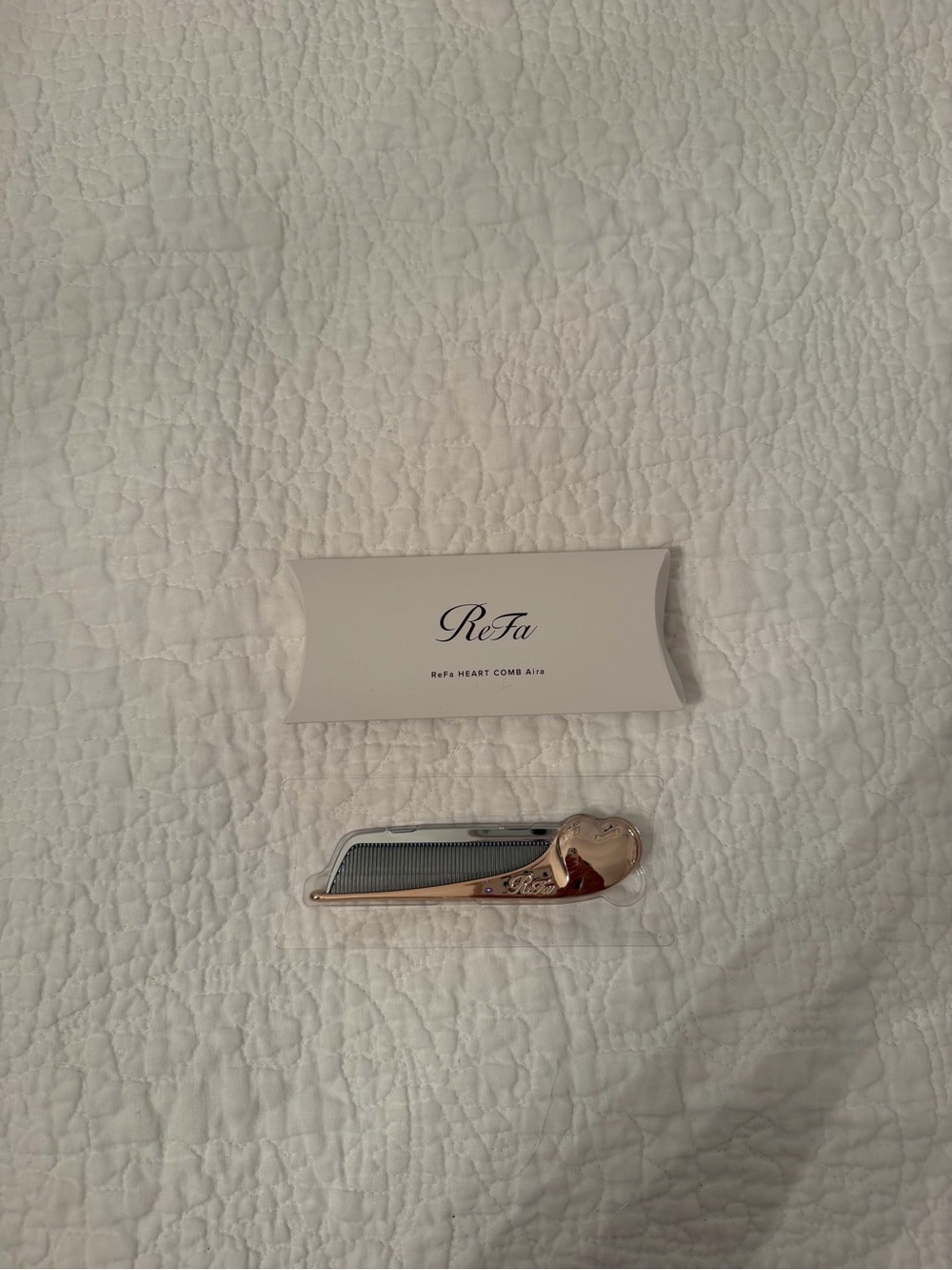ReFa Rose Gold Heart Comb